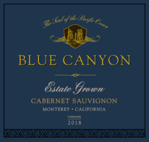 Blue Canyon 2018 Cabernet Sauvignon Label – transp
