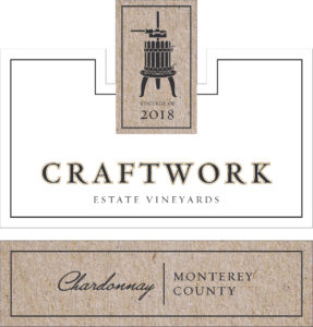 Craftwork 2018 Chardonnay Label