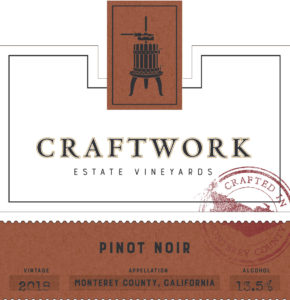 Craftwork 2018 Pinot Noir Front Label