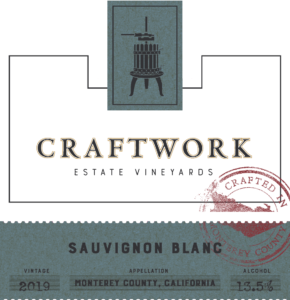 Craftwork 2019 Sauvignon Blanc Front Label – transp