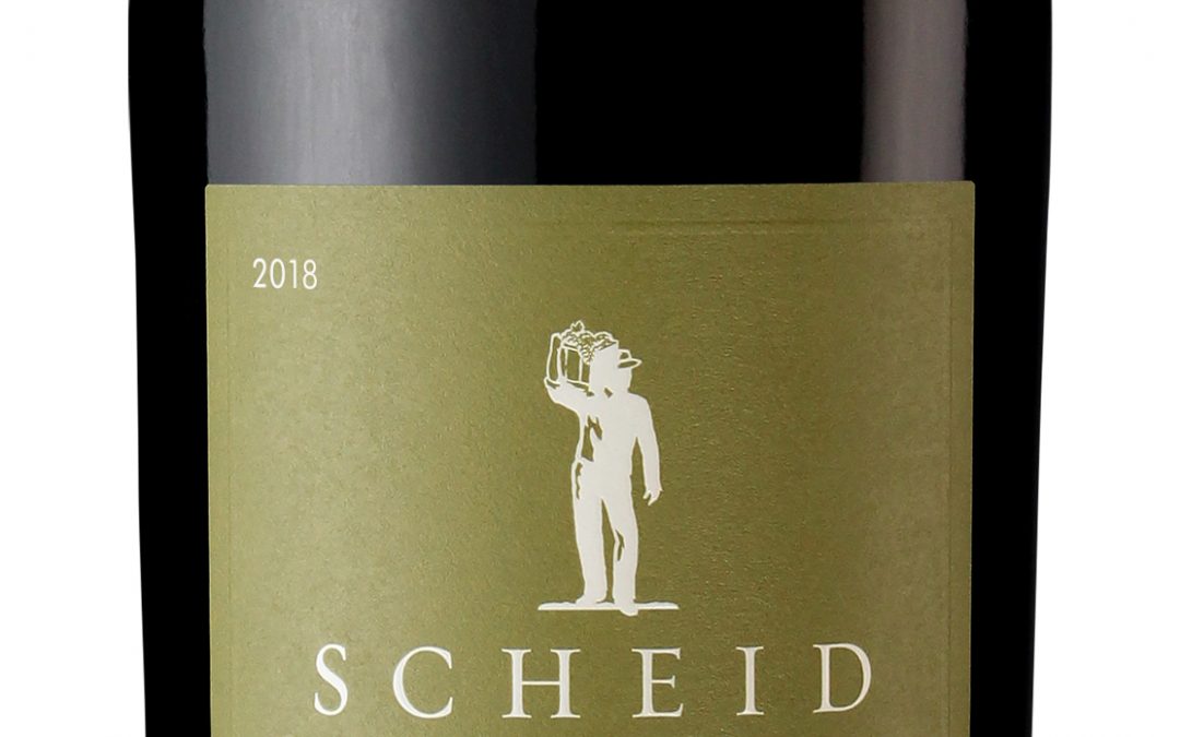 Scheid Vineyards 2018 Merlot Bottle shot -highres