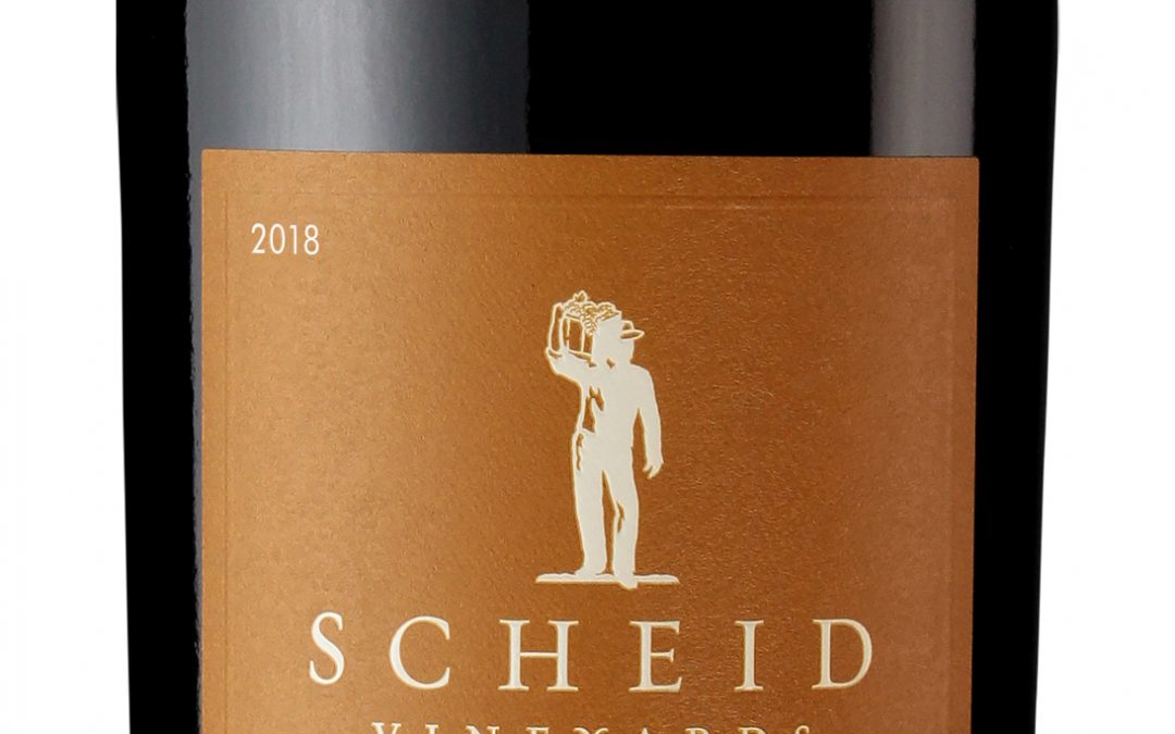 Scheid Vineyards 2018 Sangiovese Bottle shot -highres