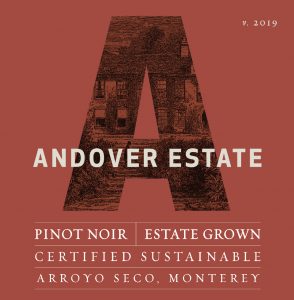 Andover Estate 2019 Pinot Noir Label