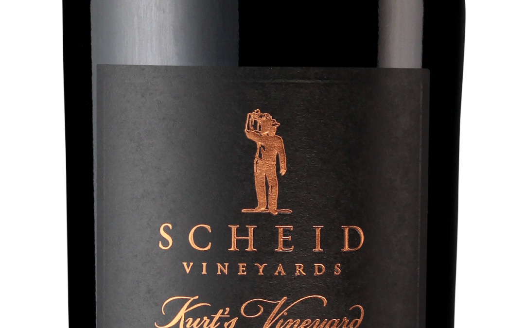 Scheid Vineyards 2018 Kurt’s Cabernet Sauvignon Bottle Shot -transp