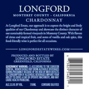 Longford Estate NV Chardonnay New Front Label