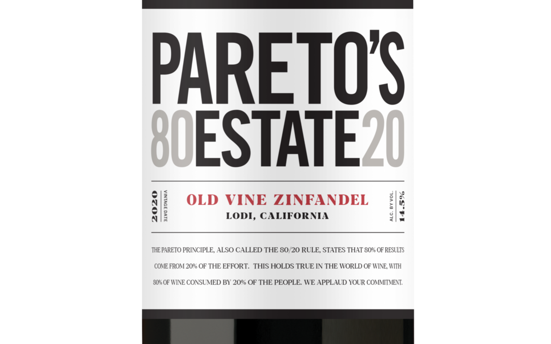 Pareto’s Estate 2020 Zinfandel Bottle Shot -transp
