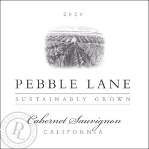 Pebble Lane 2020 CA Cabernet Sauvignon Front Label