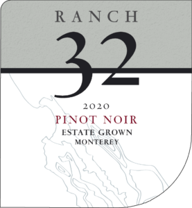 Ranch 32 2020 Pinot Noir Front label -transp