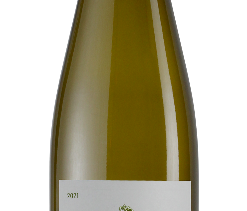 Scheid Vineyards 2021 Dry Riesling Estate bottle shot -transp