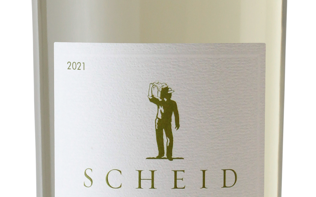 Scheid Vineyards 2021 Sauvignon Blanc bottle shot -transp