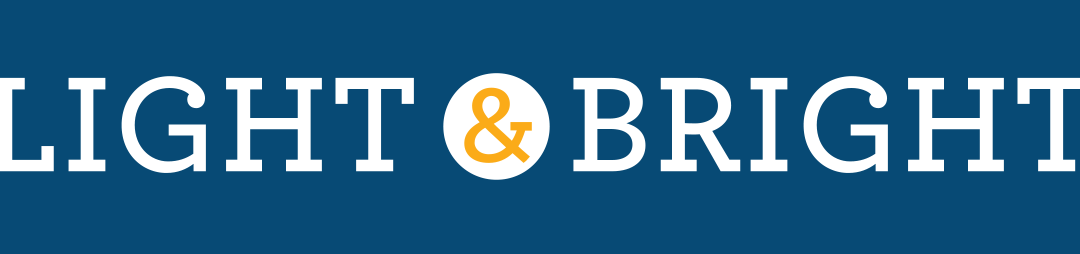 Light & Bright Logo blue wide