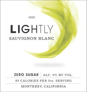 Lightly 2020 Sauvignon Blanc Monterey front label