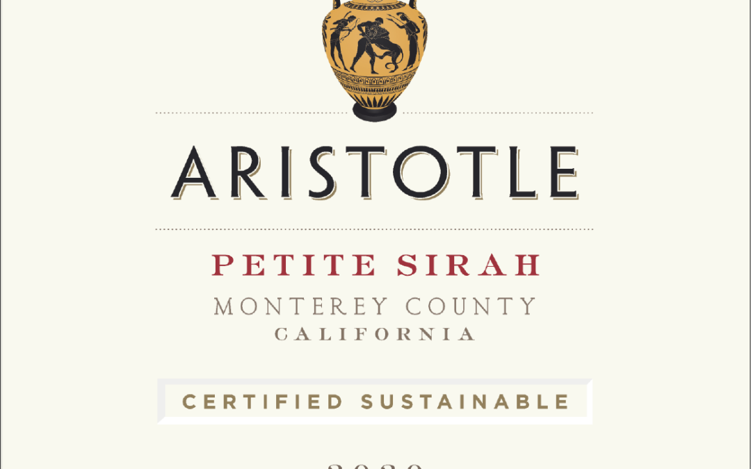 Aristotle 2020 Petite Sirah front label -transp