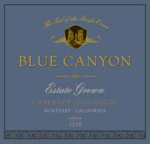 Blue Canyon 2019 Cabernet Sauvignon front label -transp