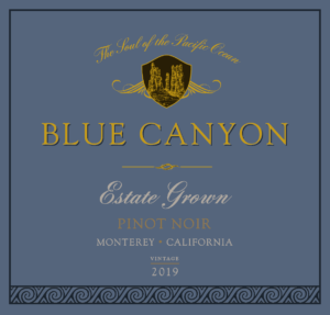 Blue Canyon 2019 Pinot Noir front label -transp