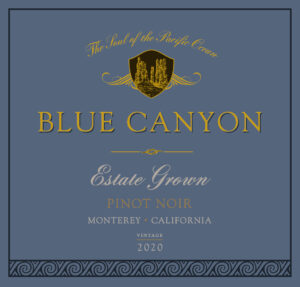 Blue Canyon 2020 Pinot Noir front label -high res
