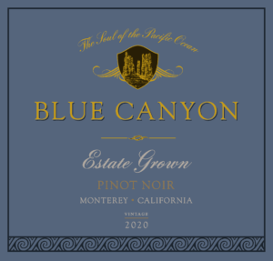 Blue Canyon 2020 Pinot Noir front label -transp