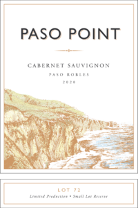 Paso Point 2020 Cabernet Sauvignon front label -transp