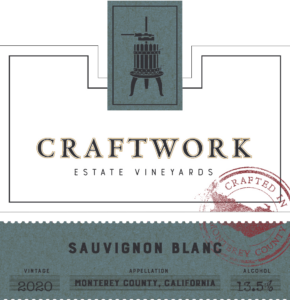 Craftwork 2020 Sauvignon Blanc front label -transp