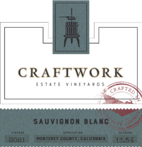 Craftwork 2021 Sauvignon Blanc front label -high res