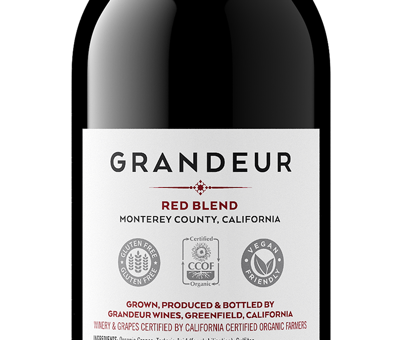 Grandeur NV Red Blend Back Bottle Shot – transp