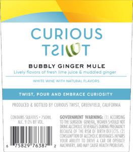 Curious Twist NV Ginger Mule back label -high res