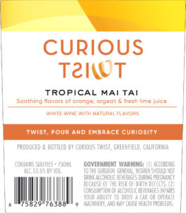 Curious Twist NV Mai Tai back label -high res