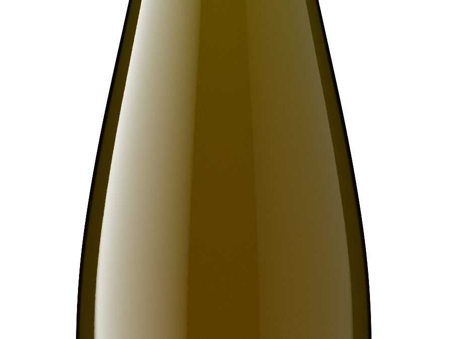 Scheid Vineyards 2022 Dry Riesling bottle shot -transp